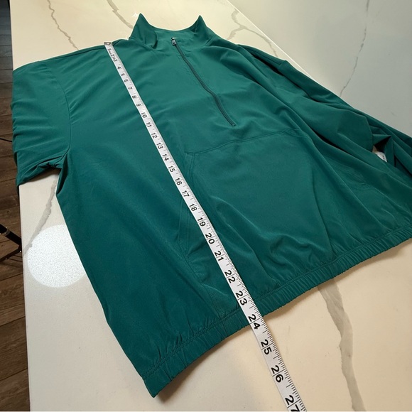 Beyond Yoga women's In stride half zip polyester pullover size medium teal -Flaw - Picture 13 of 13